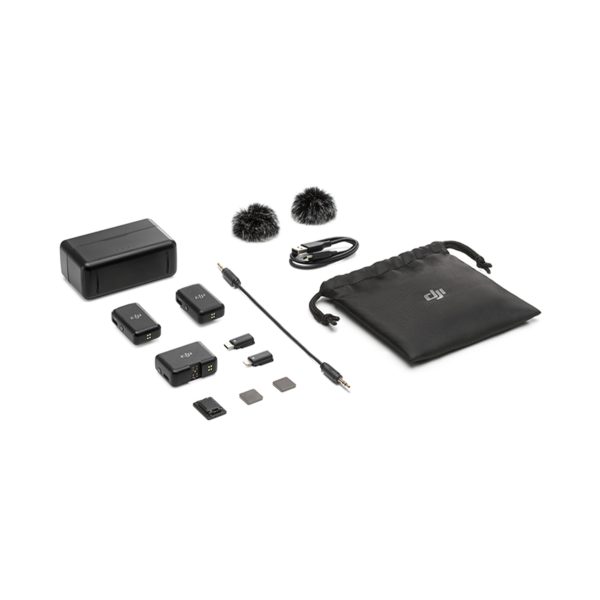 DJI MIC 2 Pocket-Sized Pro Audio Wireless Lavalier Microphone Set with 2x Transmitter 1x Receiver and Charging Case, 250M Transmission Range, 6-hour Recording & 18-hour Total Battery Life for Osmo Pocket 3, Action 4, Smartphones, & Cameras Online Sale