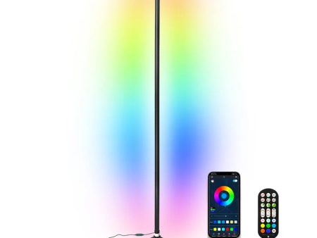 Luxceo F0102 RGB LED Corner Light Tube Stand Lamp with Remote and App Control - Photo & Video Studio Lighting Cheap