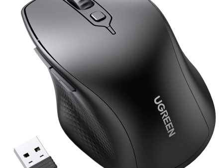 Ugreen Wireless Ergonomic Mouse with 4000 Max DPI, 2.4Ghz Wireless and Bluetooth 5.0 Mode for PC, Laptop, Desktop Computer, MacBook, iMac, Windows, macOS, Chrome OS, Linux | 90395 Sale