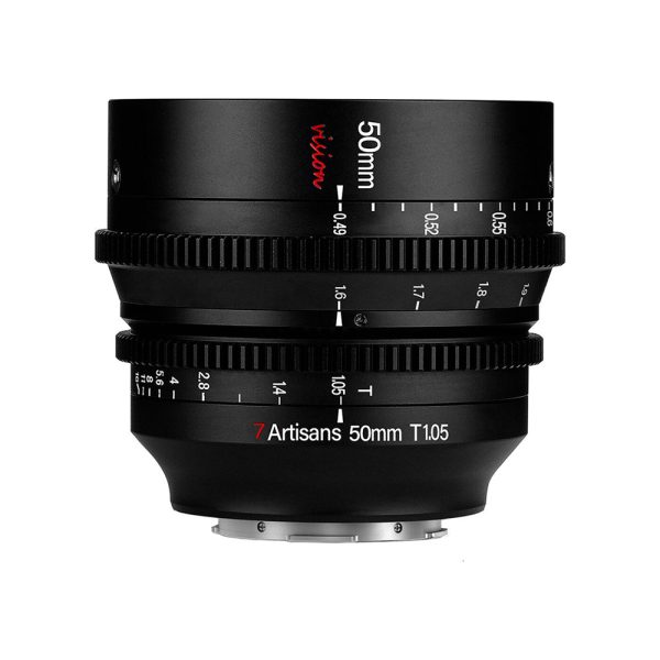 7Artisans Vision 50mm T1.05 Photoelectric MF Manual Focus Cine Lens for APS-C Format Sensors, ED Glass and All-Metal Shell Design for FUJIFILM X Mount Mirrorless Cameras (Black) Online Hot Sale