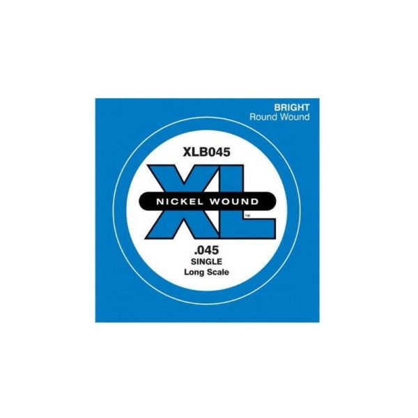 D Addario XL Nickel Wound Bass Guitar Long Scale Custom Single String (.045, .065, .100, .130) For Cheap