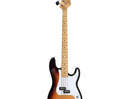 SX SPB57+ PB Style 4-String Bass Guitar Low Precision with 20 Frets, Single Coil, Basswood Body, Canadian Maple Fingerboard (Sunburst) Fashion