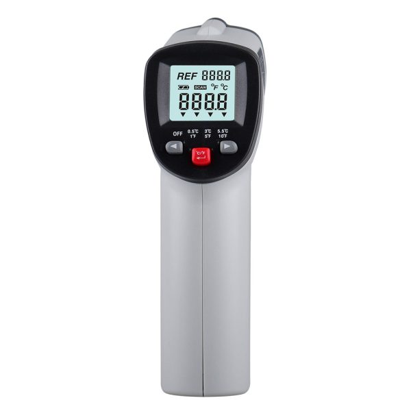 [CLEARANCE] Benetech GM550F Non-Contact Infrared Thermometer   Thermal Leakage Detector (Battery Included) with Temperature Sensor from -50° to 500°C, LCD Display for Hot Hazardous Objects, Body & Forehead Temperature Check Online Hot Sale