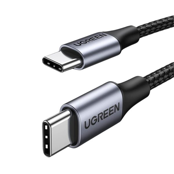 UGREEN 100W PD Type C Male to Male Fast Charging 5A Data Cable with 480Mbps Transfer Speed - 1M, 1.5M, 2M | 7042 For Sale