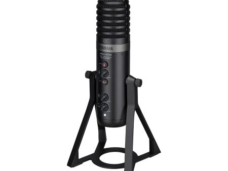 [CLEARANCE] Yamaha AG01 Desktop USB Cardioid Condenser Microphone with Type-C and 3.5mm TRRS AUX I O, Internal Audio Loopback Function and Built-In Mixer for PC Computer Laptop and Mobile Online Hot Sale