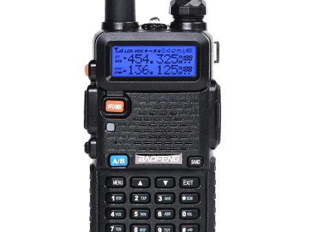 BaoFeng UV-5R (Single & Set of 2 3 4) Walkie-Talkie Dual-Band VHF UHF Transceiver 5W PC Programmable Two-Way Radio with 128 Store Channels, 136-174 400-520MHz Frequency Range, 5km Max. Talking Range, Clear Voice Output (Black) For Sale