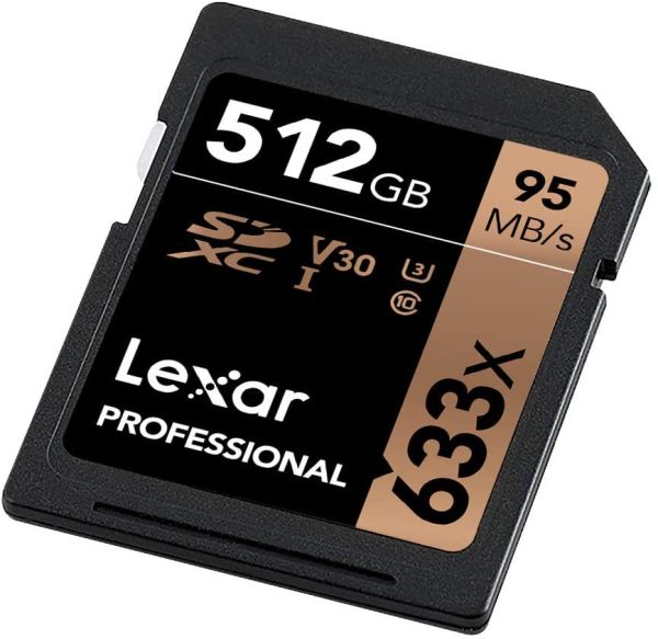 Lexar Professional 633x Speed SDXC Card with up to 512GB Storage Capacity LSD512CBAP633 Hot on Sale