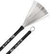 Vic Firth SGWB Steve Gadd Angled Wire Drum Brushes with Rubber Handles and Retractable Pull Rod For Sale