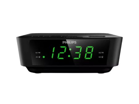 Philips Digital LED Clock Radio with 24-Hour Time Format, Dual Alarm Setting and Backup, Large Screen Display, FM Tuner, 10 FM Preset Stations | AJ3400 12 on Sale