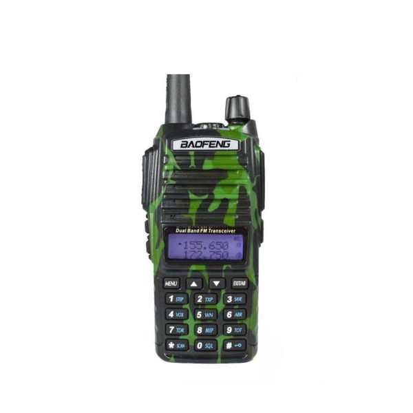 BaoFeng UV-82 (Single & Set of 2 3 4) Walkie-Talkie Dual-Band VHF UHF Transceiver 5W PC Programmable Two-Way Radio with 128 Store Channels, 136-174 400-520MHz Frequency Range, 8km Max. Talking Range, Clear Voice Output (Green) on Sale