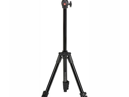 Manfrotto MKCOMPACTLT-BK Aluminum Compact Light 4-Section Tripod Kit with 1.9kg Load Capacity Ball Head (Black) For Sale