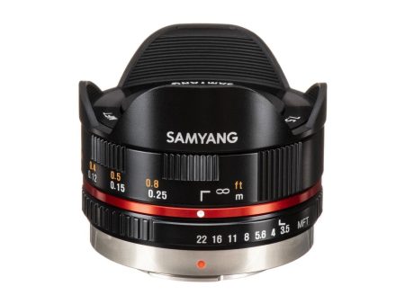 Samyang 7.5mm f 3.5 UMC Manual Focus Wide Angle Fisheye Lens for Micro Four Thirds MFT Mirrorless Camera | SY75MFT-B Online