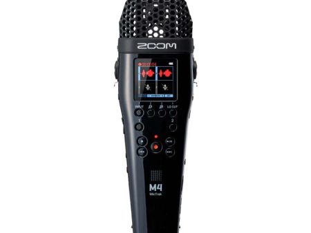 Zoom M4 MicTrak Stereo Microphone and Audio Recorder with 4 Track 32-bit Float Recording, On-Board Sound Normalizer, Timecode Generator, 2x XLR TRS Combo Inputs, 3.5mm AUX Camera & Headphone Output for Vlogging, Video Content, Film Making Online now