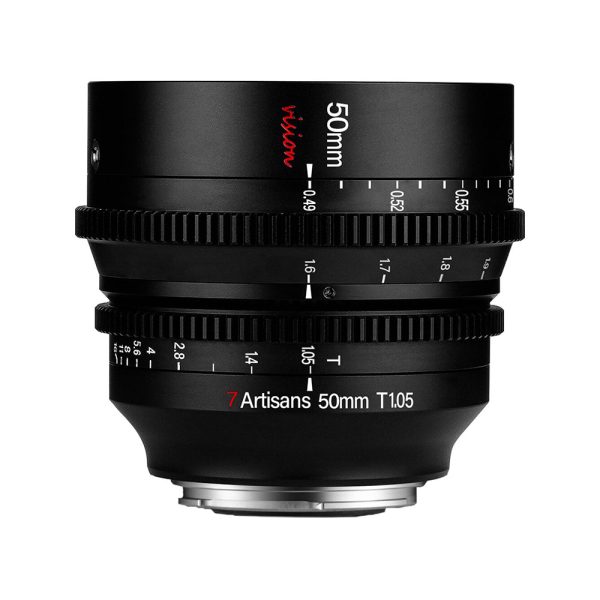 7Artisans Vision 50mm T1.05 Photoelectric MF Manual Focus Cine Lens for APS-C Format Sensors, ED Glass and All-Metal Shell Design for Canon EOS-R RF Mount Mirrorless Cameras Online Sale