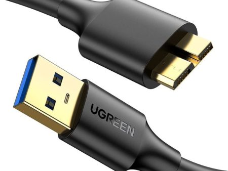 UGREEN USB 3.0 A Male to Micro USB 3.0 Male Cable 5Gbps High Speed Gold-Plated Data Hard Drive Cord (Available in 0.5M, 1M, and 2M) | 10840, 10841, 10843 Online Sale