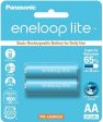 Panasonic Eneloop lite BK-3LCCE-2BT AA Rechargeable Battery Pack of 2 x2 on Sale