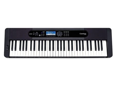 Casio CT-S400C2 CT-S400 Series 61 Key Velocity Sensitive Piano Keyboard with Auto-Harmonize, MIDI Recorder, Pitch Bend Wheel, Auto-Accompaniment, Headphone Line Output Jack (Black) Online Hot Sale