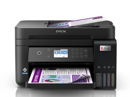 Epson EcoTank L6270 A4 Colored Wi-Fi Duplex All-in-One Ink Tank Borderless Printer with LCD Screen, Print, Scan, Copy with ADF, Spill-free Refilling, Epson Smart Panel, and Epson Heat-Free Technology For Cheap