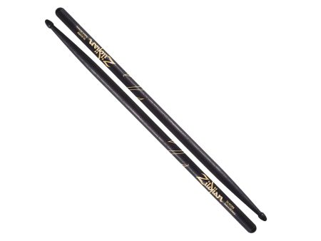 Zildjian Z5AACB Hickory Wood Drumsticks Acorn Tip for Drums and Cymbals (Black) Online Hot Sale