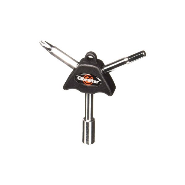 Gibraltar SC-GTK Tri-Key Tool with Drum Key, Hex Key and Phillips Head Screw Driver for Drums and Percussions Discount