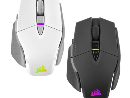 [CLEARANCE] CORSAIR M65 iCUE RGB Ultra 26,000 DPI Tunable FPS Wireless Gaming Mouse with Adjustable Weights, 8 Programmable Buttons, Wired, BT and Slipstream Connectivity and 120Hrs Max Battery Life (Black, White) | CH-9319411-AP2 CH-9319511-AP2 For Sale