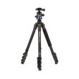 [CLEARANCE] Benro TAD Adventure Series Quick Release Aluminum Tripod with Ball Head, 17.6 lb   26.5 lb Payload, 4 Section Legs, 90 Degree Notch for Photography, Videography (Available in 60.2 , 65.4 ) Discount