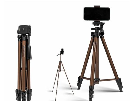 WEIFENG WT-3130 Camera Tripod with Quick Release Plate, 360° Pan & 90° Tilt, 130cm Max. Height, 2.5kg Max. Load Capacity for Smartphone, DSLR, SLR, Mirrorless, Compact, Action Camera Supply