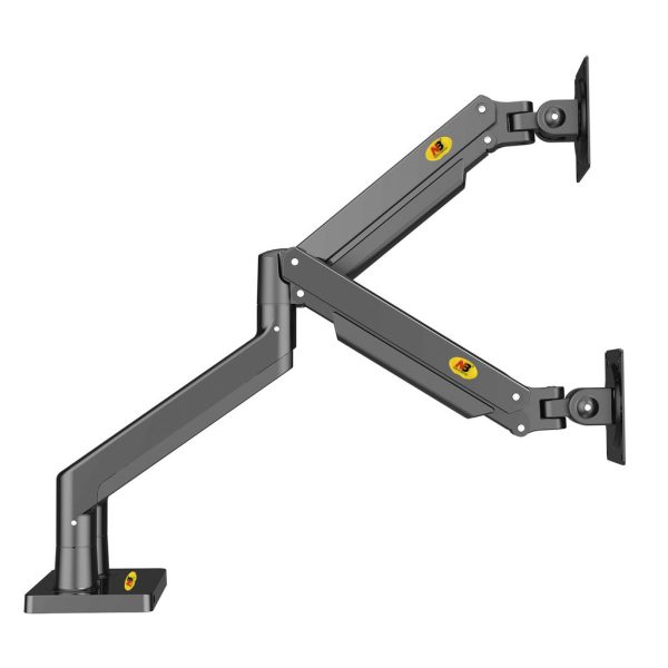 NB North Bayou G32 22 - 32  with 15Kg Max Payload Heavy Duty Dual VESA Monitor Desk Mount Stand  and Gas Strut Full Motion Swivel Double Arm with USB Port for LCD LED TV Television For Cheap