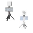 Simorr by SmallRig Vigor VK-30 Vlog Tripod Kit with Phone Clamp with Cold Shoe, Vibe P96 Video LED Light, Type-C Charging Cable, Ball Head with Adjustable Height for Smartphones (Black, White) | 3509B, 3596 Online