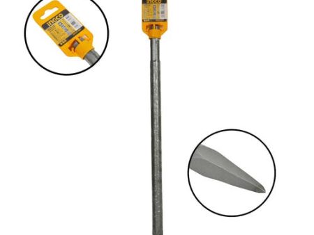 INGCO SDS MAX Pointed Chisel 18x400mm for SDS Max Chuck System Rotary Hammer (Sold per pcs) | DBC0214001 Fashion