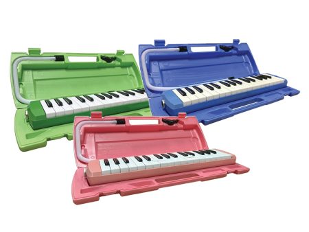 Fernando 32 Keys Melodion Keyboard Piano with Short Mouth Piece and Plastic Case (Blue, Green, Pink) | MM-32N Online Sale