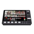 Feelworld L4 10.1  Touch Screen Display 5-Channel Inputs Multi-Format Video Mixer & Switcher HD Multi-Camera Video Live Streaming Device with HDMI, 3G SDI, USB-A, USB 3.0, RJ45 LAN, 3.5mm AUX Ports Hot on Sale