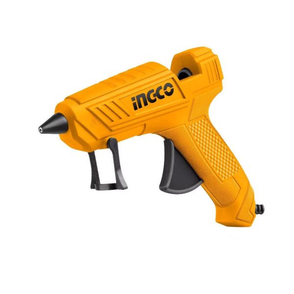 INGCO GG148 100W Electrical Corded Glue Gun High Temperature with 2pcs 11.2mm Glue Stick for Repairing, Sealing, and Jointing Supply