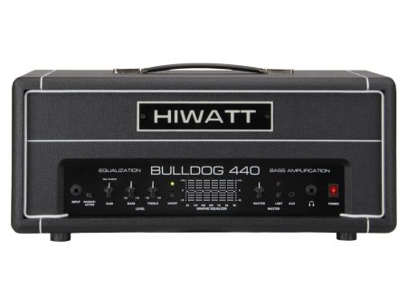 Hiwatt Bulldog 440 440W Tube Amplifier Head with Built-in Equalizer Tuner and 6.35mm AUX Input and Output for Electric Bass and Guitar | BULLDOG440 HD Sale