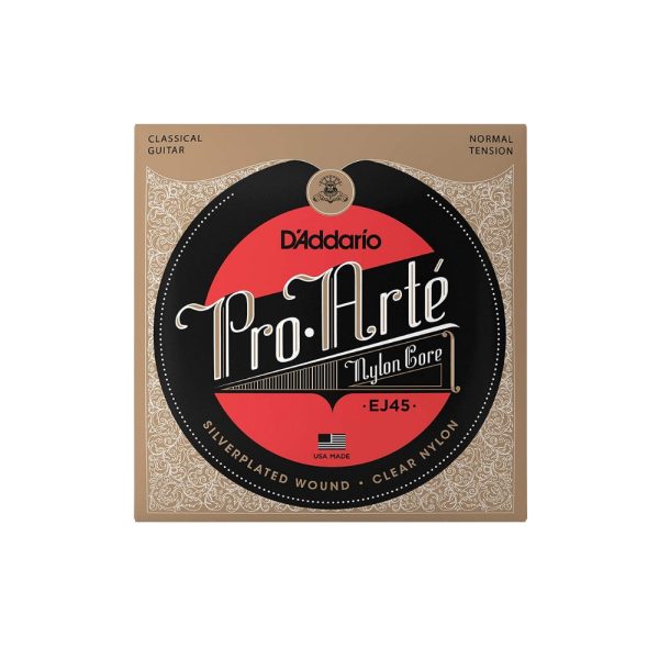 D Addario Pro-Arte Silver Plated   80 20 Bronze Wound Nylon Core Guitar Strings Set with Normal Tension for Classical Guitars | EJ45, EJ47 Online Hot Sale