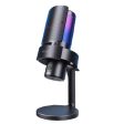 Fifine A9 RGB Omnidirectional Condenser Microphone with Built-In Volume Controls and Pick Up Pattern Switch for Voice Recording, Streaming, and Broadcast Hot on Sale