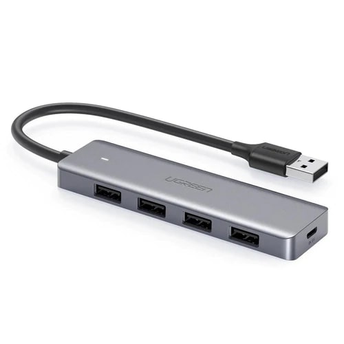 UGREEN Ultra Slim 4 Port USB 3.0 Hub with MicroUSB Power Delivery and 5Gbps Data Speed for PC and Laptop | 50985 For Cheap