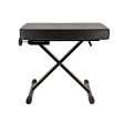 Hercules EZ Height Adjustable Keyboard Bench with 150kg Weight Capacity, Leather Seat, 4 Height Adjustment for Piano Musicians | KB200B Online Hot Sale