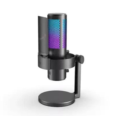 Fifine A9 RGB Omnidirectional Condenser Microphone with Built-In Volume Controls and Pick Up Pattern Switch for Voice Recording, Streaming, and Broadcast Hot on Sale