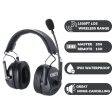 CAME-TV Kuminik8 Full-Duplex Wireless DECT Intercom System Single-Ear Headset EU (1.78 - 1.93 Ghz) with Up to 1500ft 450m 2-Way Working Distance, 10 hours Master Headset & 13 hours Remote Headset Battery Life, IP63 Dust and Water Resistant Fashion