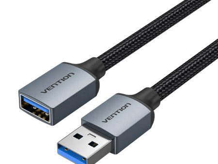 Vention USB 3.0 Cotton Braided Extension Cable with Male to Female Connectors and 5Gbps High-Speed Data Transmission for Chargers Mobile Phone Computer Laptop PC Smart TV Display Monitor Gaming Consoles Storage Devices and more For Discount