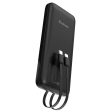 Yoobao LC1 10000mAh Powerbank PD20W Power Delivery Fast Charging with Built-in USB Type C and Lightning Cable (Black, White) Online