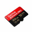 SanDisk Extreme Pro 512GB Micro SD Card SDXC A2 UHS-I V30 Class 10, Up to 200Mbps and 140Mbps Read and Write Speed with Adapter for Android Smartphone and Cameras | SDSQXCD-512G-GN6MA For Cheap