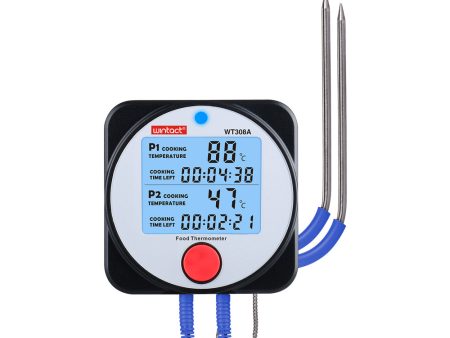 [CLEARANCE] Wintact by Benetech Digital Probe-Type Food Thermometer (Battery Included) for Meat, Fish, Poultry, and Egg Cooking with Data Logging Function, Bluetooth & App Control | WT308A Sale