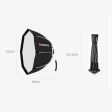 Triopo KX55 Foldable Octagon Softbox with Universal Chuck for Speedlite Flashes Godox Yongnuo Neewer Nikon Sony Fujifilm Canon Speedlite Flash Light Camera Photography Studio Lighting Equipment Online Sale