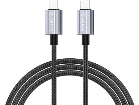 [CLEARANCE] ORICO GQA60 (1m   1.5m   2m) USB Type C to USB Type C Fast Charging Data Cable Type C 20V 3A PD 60W, 480Mbps Transmission Rate, Type C Nylon-Braided Aluminum Alloy for Smartphones, MacBook, Tablet, PC Hot on Sale