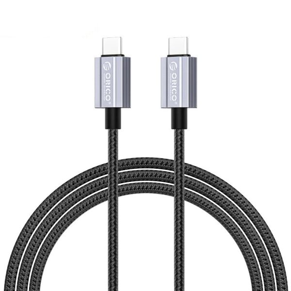 [CLEARANCE] ORICO GQA60 (1m   1.5m   2m) USB Type C to USB Type C Fast Charging Data Cable Type C 20V 3A PD 60W, 480Mbps Transmission Rate, Type C Nylon-Braided Aluminum Alloy for Smartphones, MacBook, Tablet, PC Hot on Sale