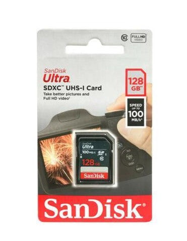 SanDisk Ultra SD Card UHS-I SDXC Class 10, 100MB s Read and Write Speed (128GB) | SDSDUNR Fashion