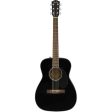 [CLEARANCE] Fender CC-60S Concert Pack V2 Acoustic Guitar Package with Picks, Gig Bag, Strap and Extra Pack of Strings for Musicians, Beginner Players (Black) Hot on Sale