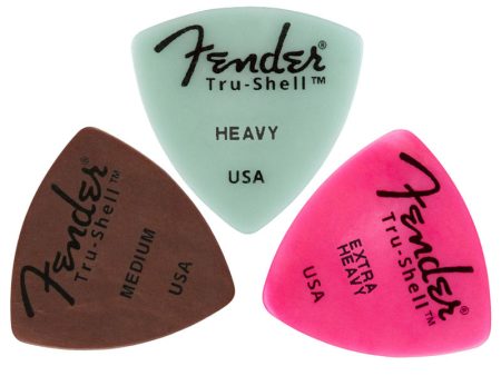 Fender 346 Shape Tru-Shell Premium Acoustic Guitar Picks (0.71mm, 1.00mm, 1.20mm) | 980346 Supply